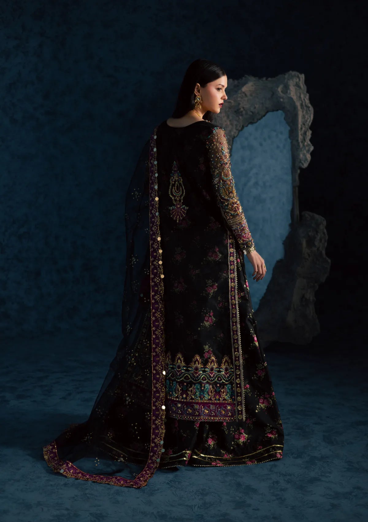 Maria Osama Khan Lamhay Wedding Vol-2 D-02 MEHTAB