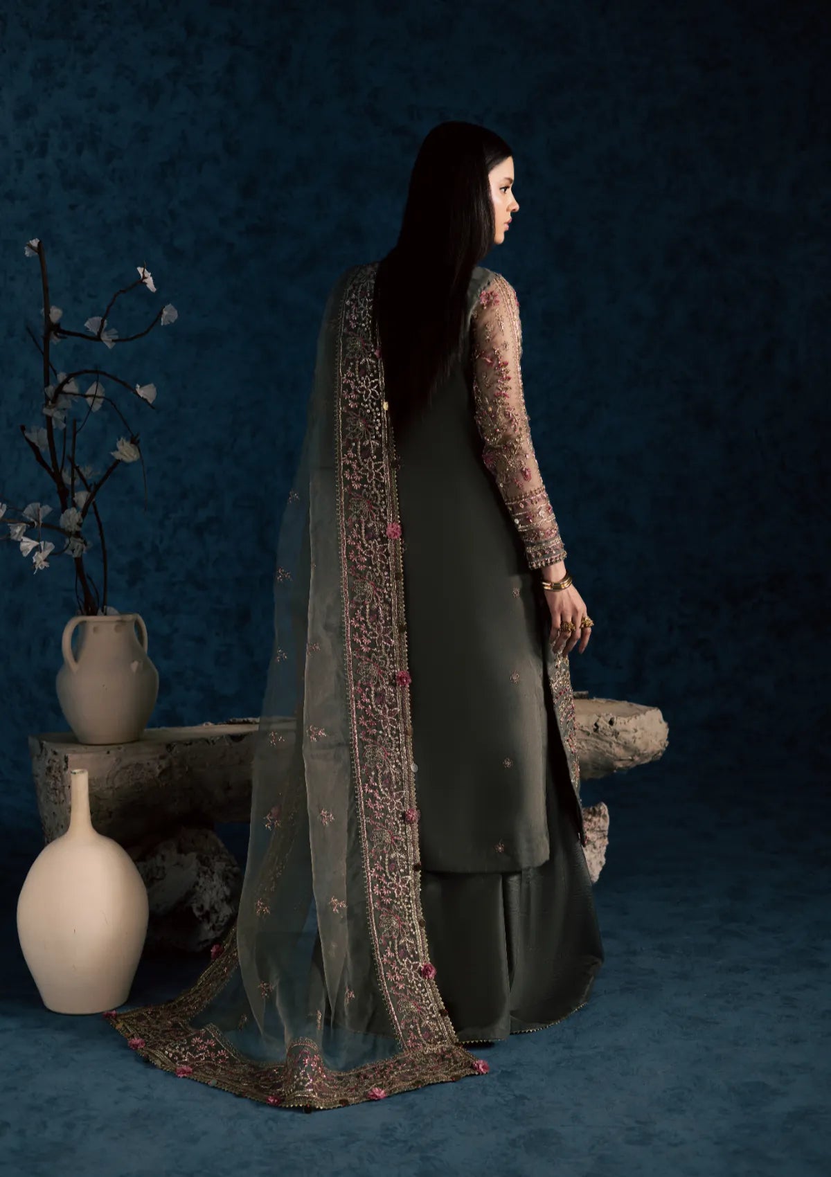 Maria Osama Khan Lamhay Wedding Vol-2 D-04 SAHAR