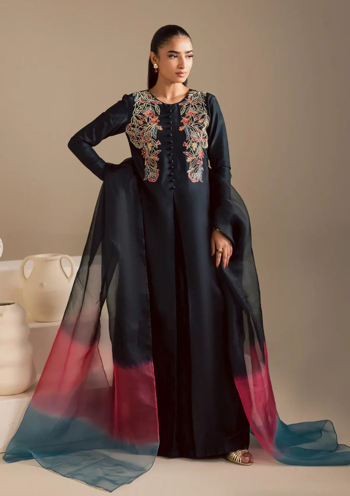 Maria Osama Khan Noir Bliss 2-26' D-07 Midnight Noir