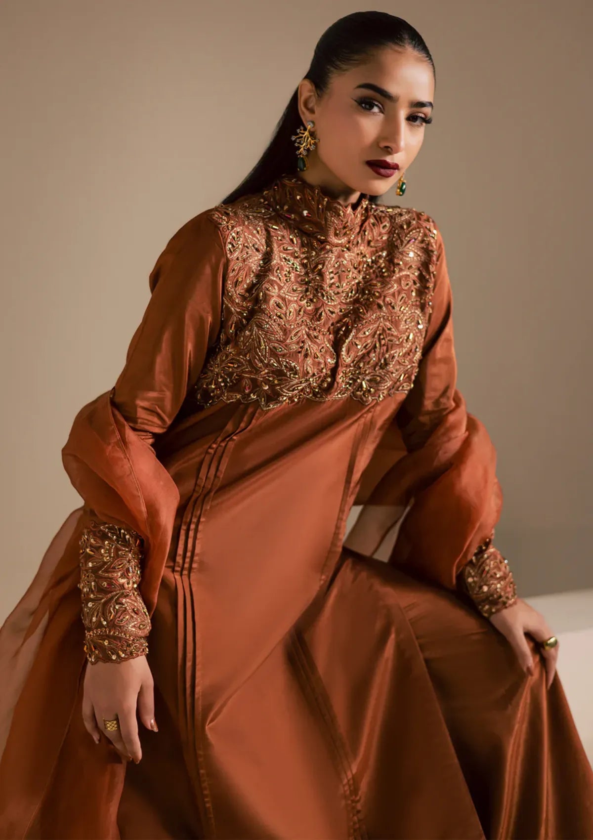 Maria Osama Khan Noir Bliss 2-26' D-06 Coco Dusk