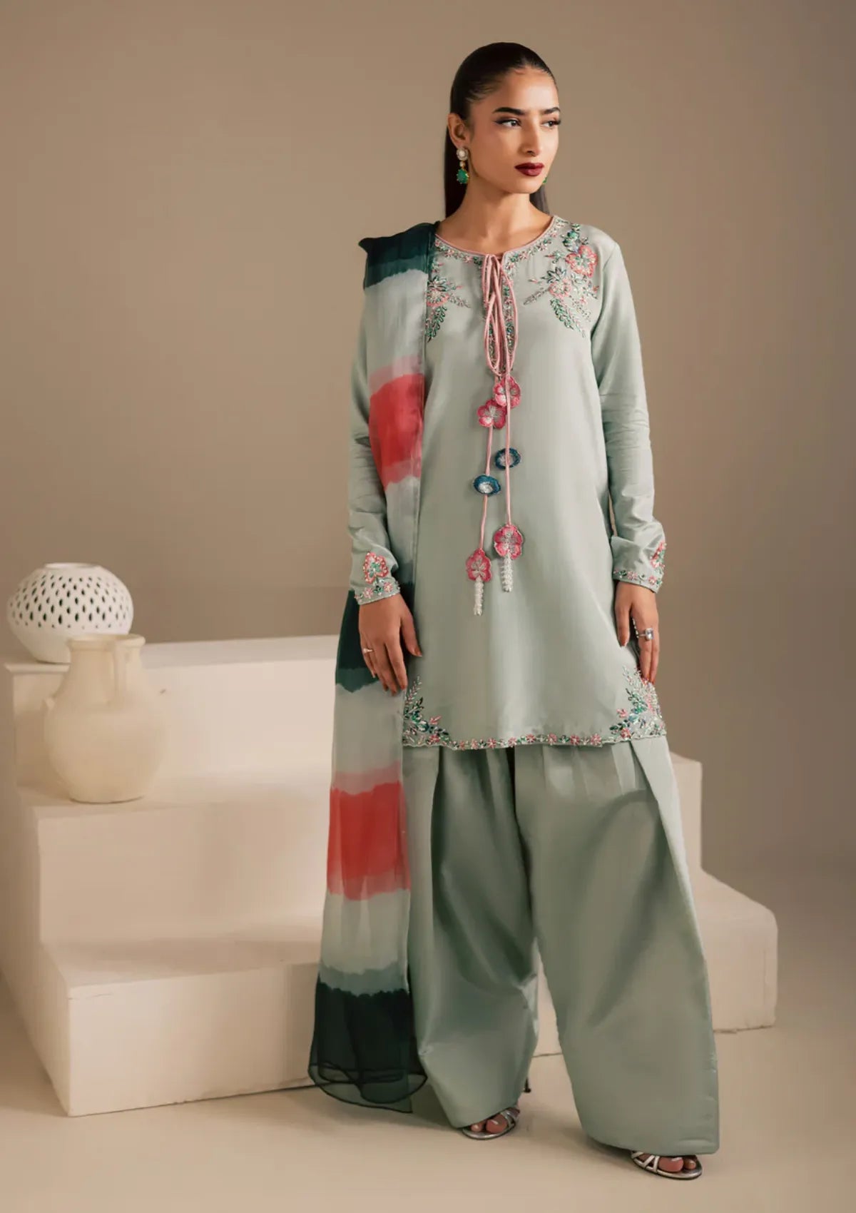 Maria Osama Khan Noir Bliss 2-26' D-03 Ash Mist