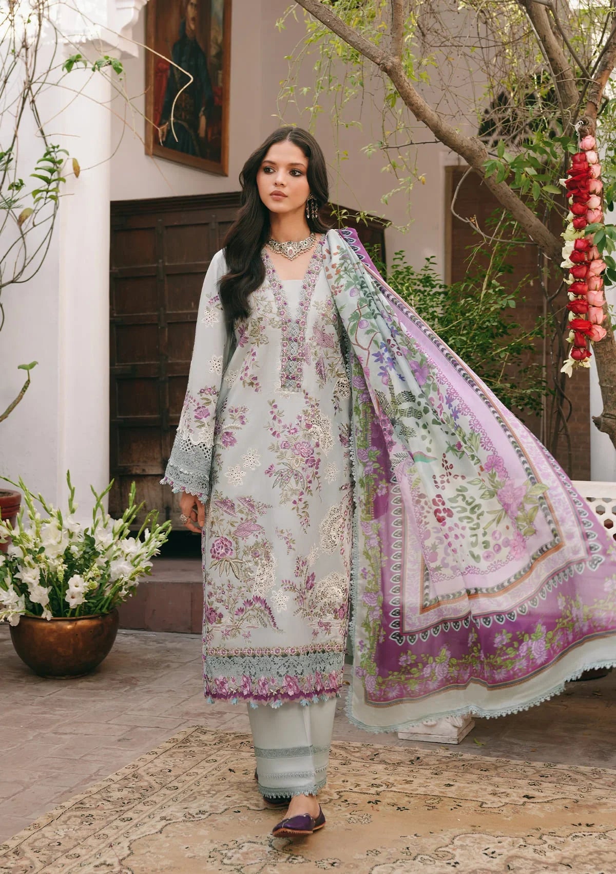 Kahf EK Fasana Luxury Lawn'26 KLB-6B BANAFSHA