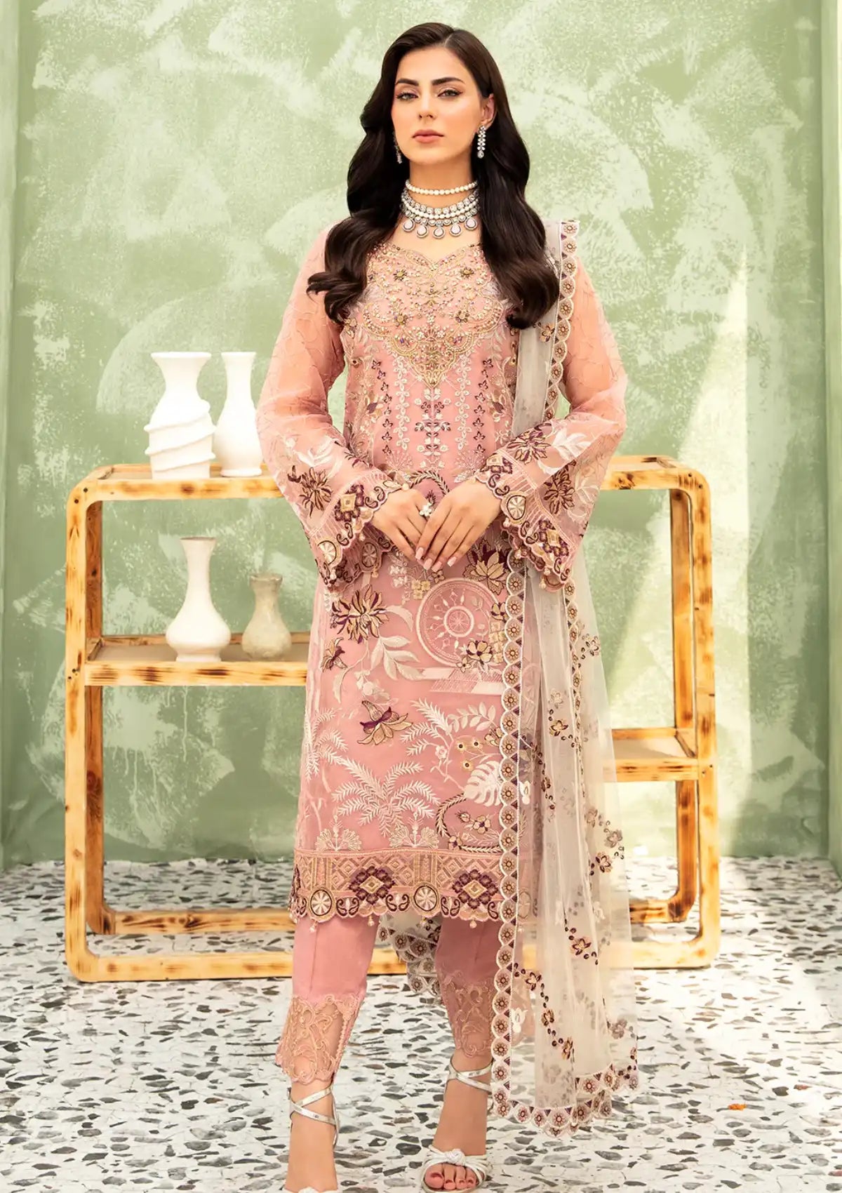 Ramsha Minhal Collection'23 Vol-09 M-903 - Mohsin Saeed Fabrics