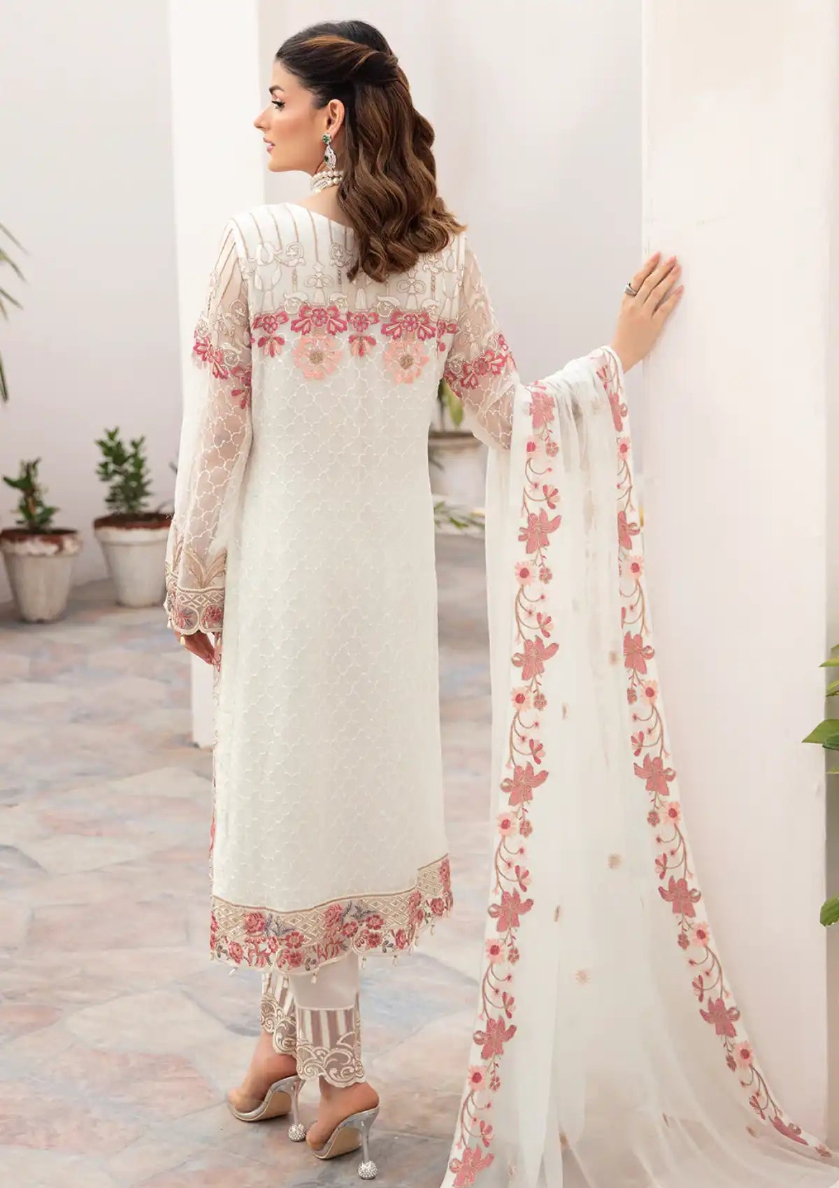 Ramsha Chevron Chiffon'23 Vol-07 A-705 - Mohsin Saeed Fabrics
