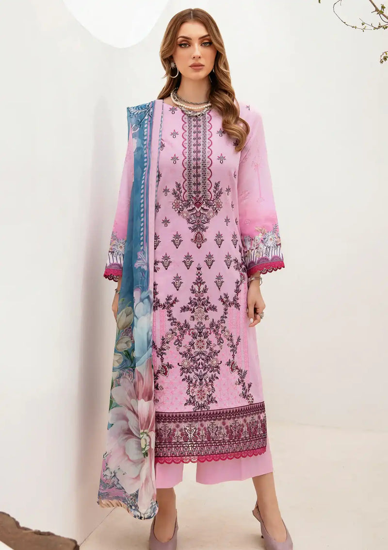 Ramsha Ghazal Emb Lawn'24 Vol-02 G-212 - Mohsin Saeed Fabrics