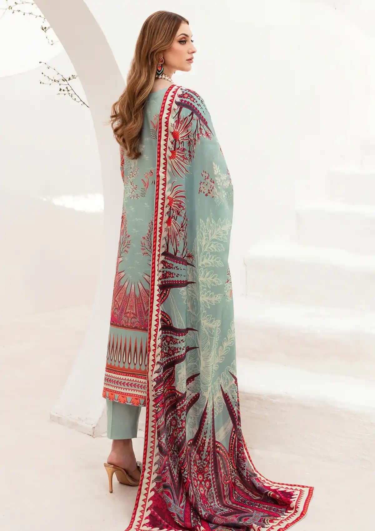 Ramsha Ghazal Emb Lawn'24 Vol-02 G-209 - Mohsin Saeed Fabrics
