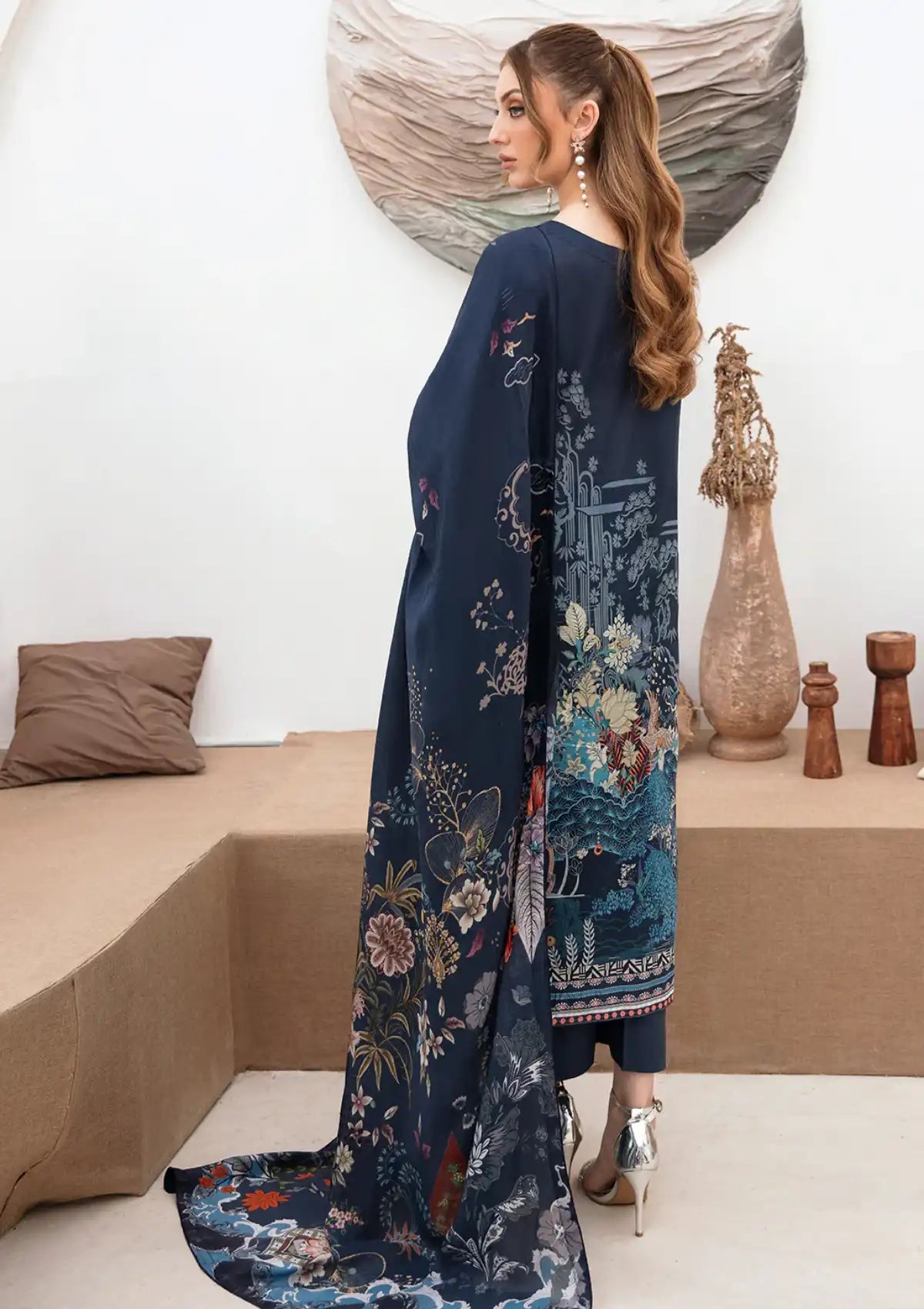 Ramsha Ghazal Emb Lawn'24 Vol-02 G-207 - Mohsin Saeed Fabrics