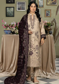 Marjjan Velvet Shawl'24 MVD-21 PURPLE