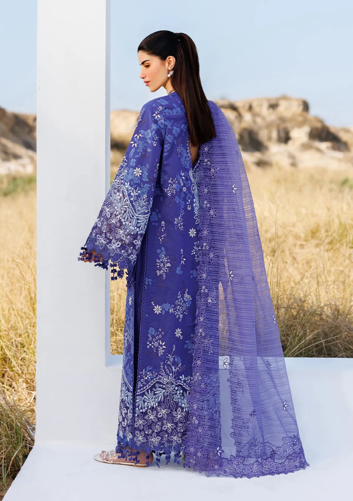 Emaan Adeel Sunlit Groove Luxury Lawn'26 -PETAL PULSE
