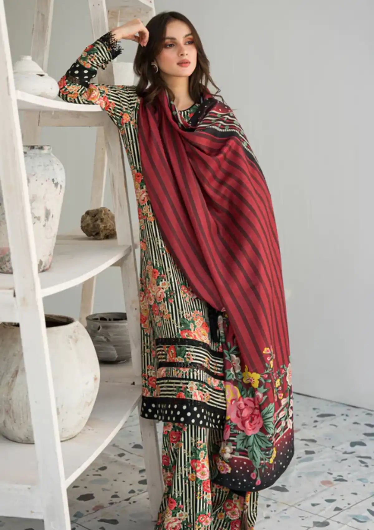 Jazmin Winter Unstitched'23 UWP-0027 - Mohsin Saeed Fabrics