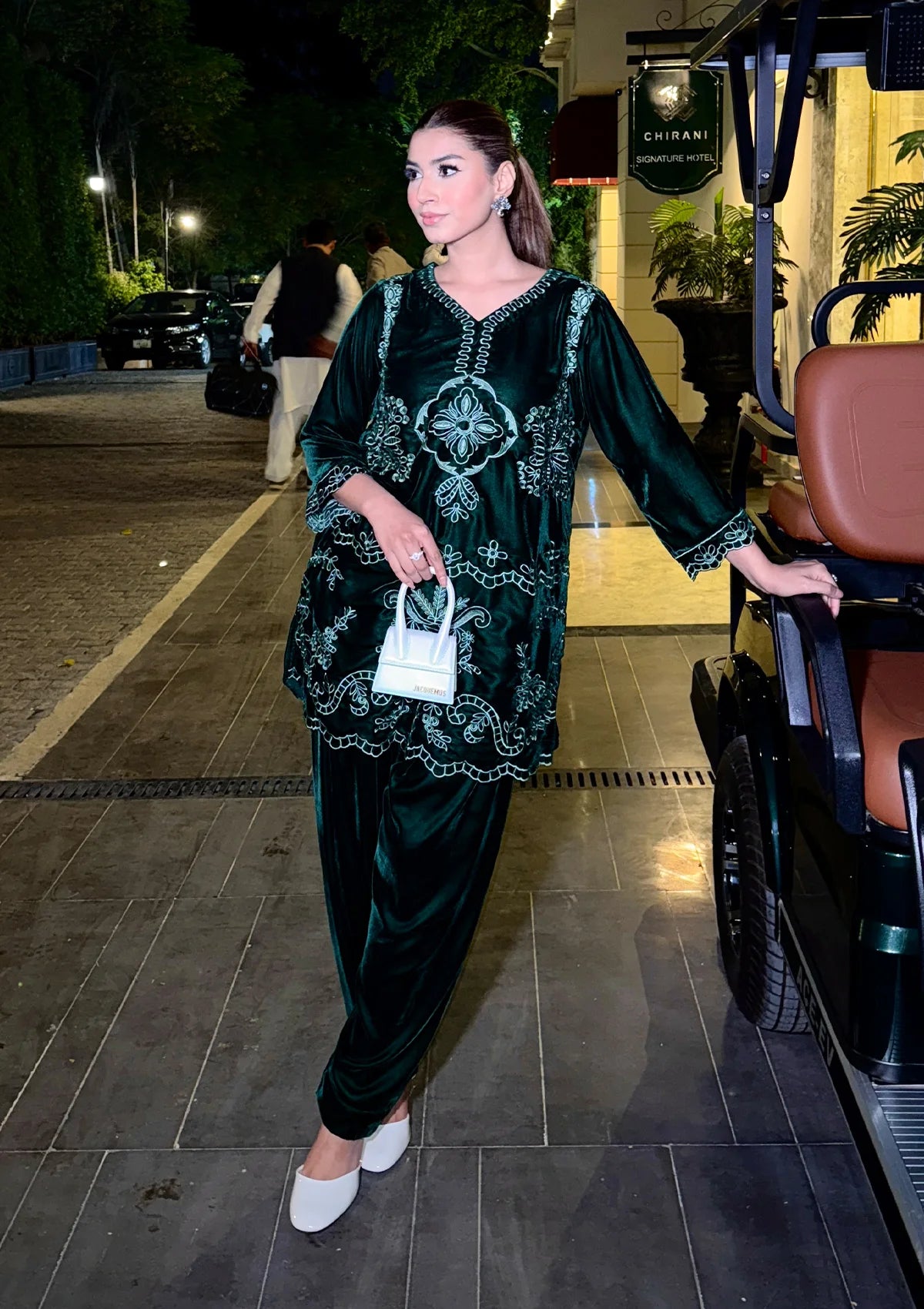 Sidra Fahad Velvet'25 SF - 296  Emerald Green