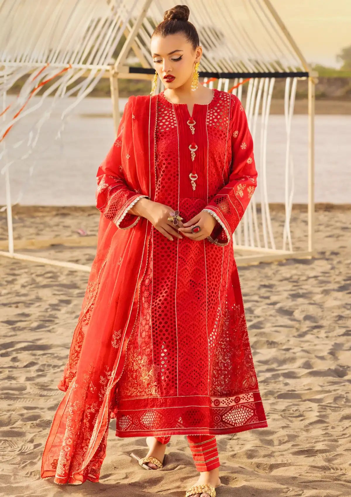 Muscari Premium Emb Lawn'24 MPEC-2022 - Mohsin Saeed Fabrics