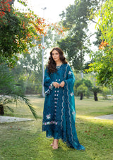 Elaf Luxury Lawn'26 ELY-06 SAPPHIRE