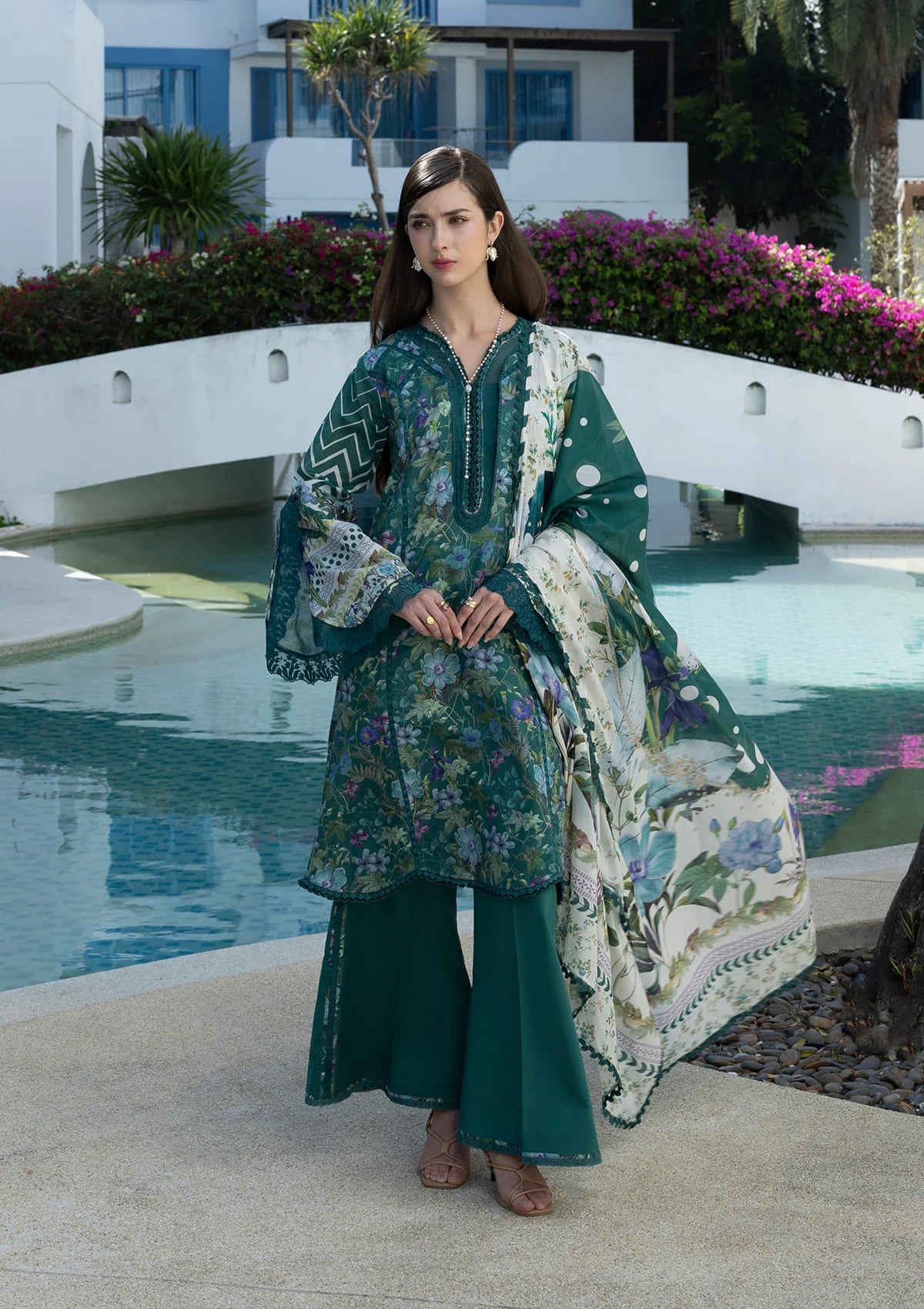Elaf Santorini Prints Vol-1'26 EPN-9A PEACOCK
