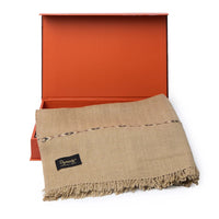 Lux Woolen Shawl By Dynasty D-2 - Light Olive