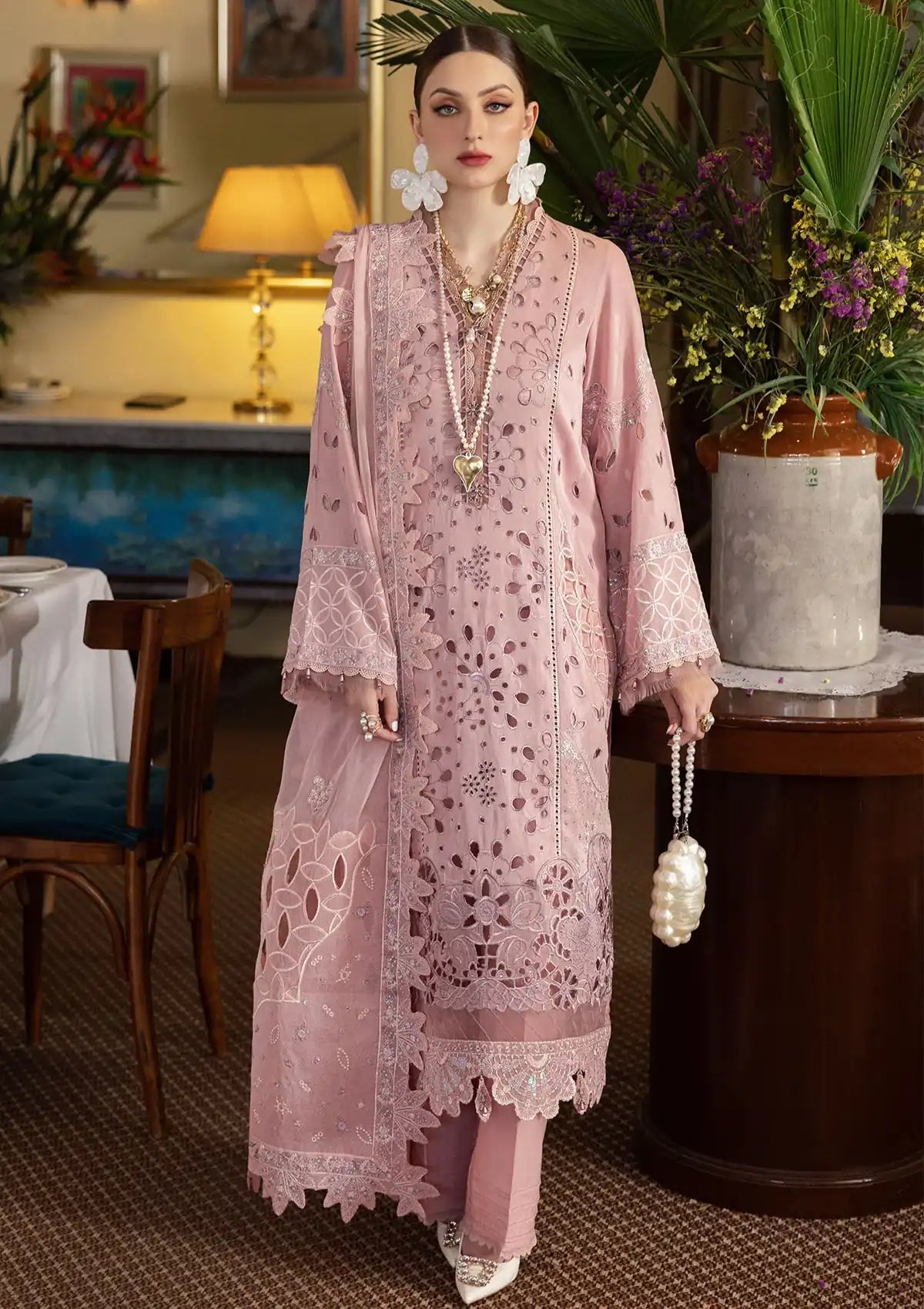 Nureh Mademoiselle Luxury Swiss'24 NE-83 - Mohsin Saeed Fabrics