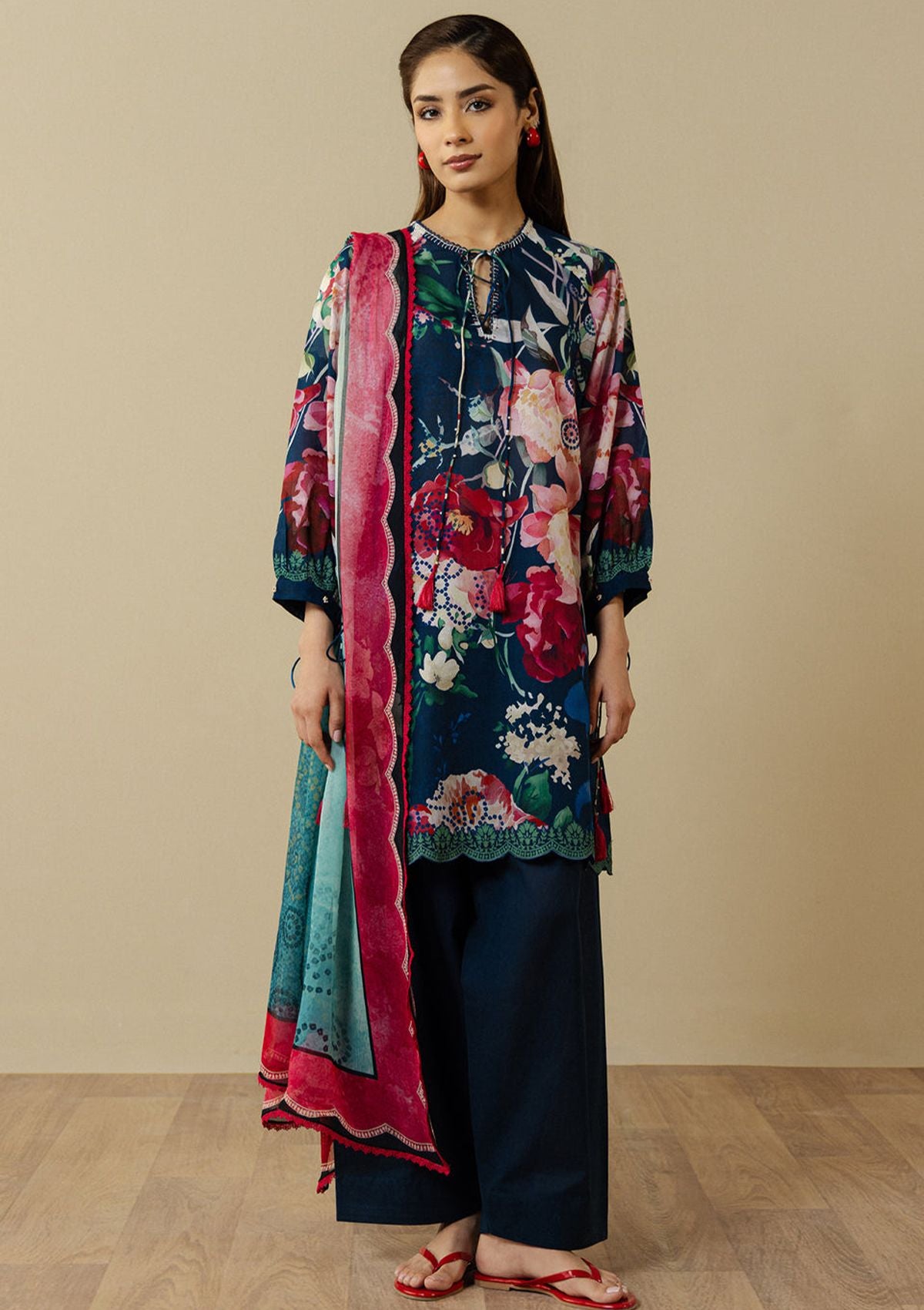 Coco by Zara Shahjahan Prints Drop III'26 D-3A Avena