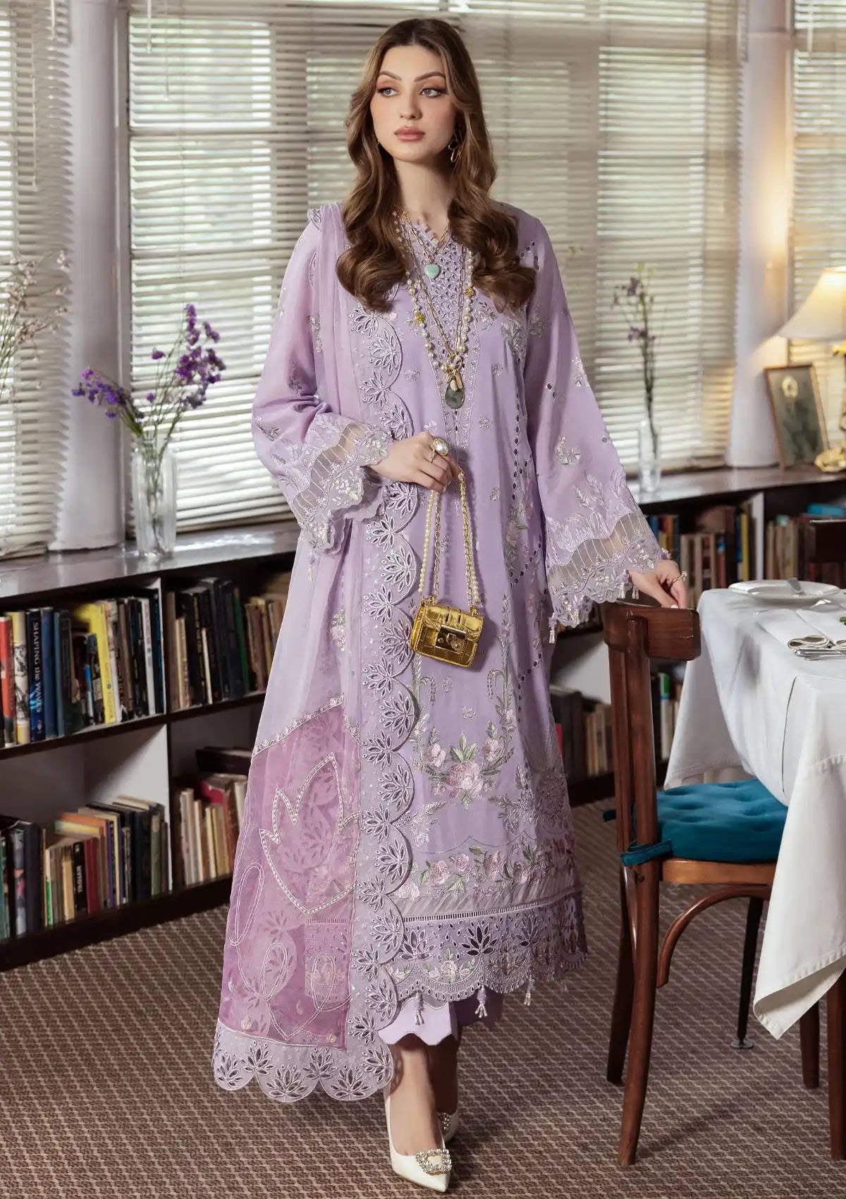 Nureh Mademoiselle Luxury Swiss'24 NE-81 - Mohsin Saeed Fabrics
