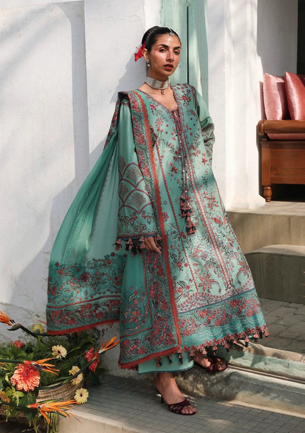 Hussain Rehar Luxury Lawn Eid Edit'26 -Verdant