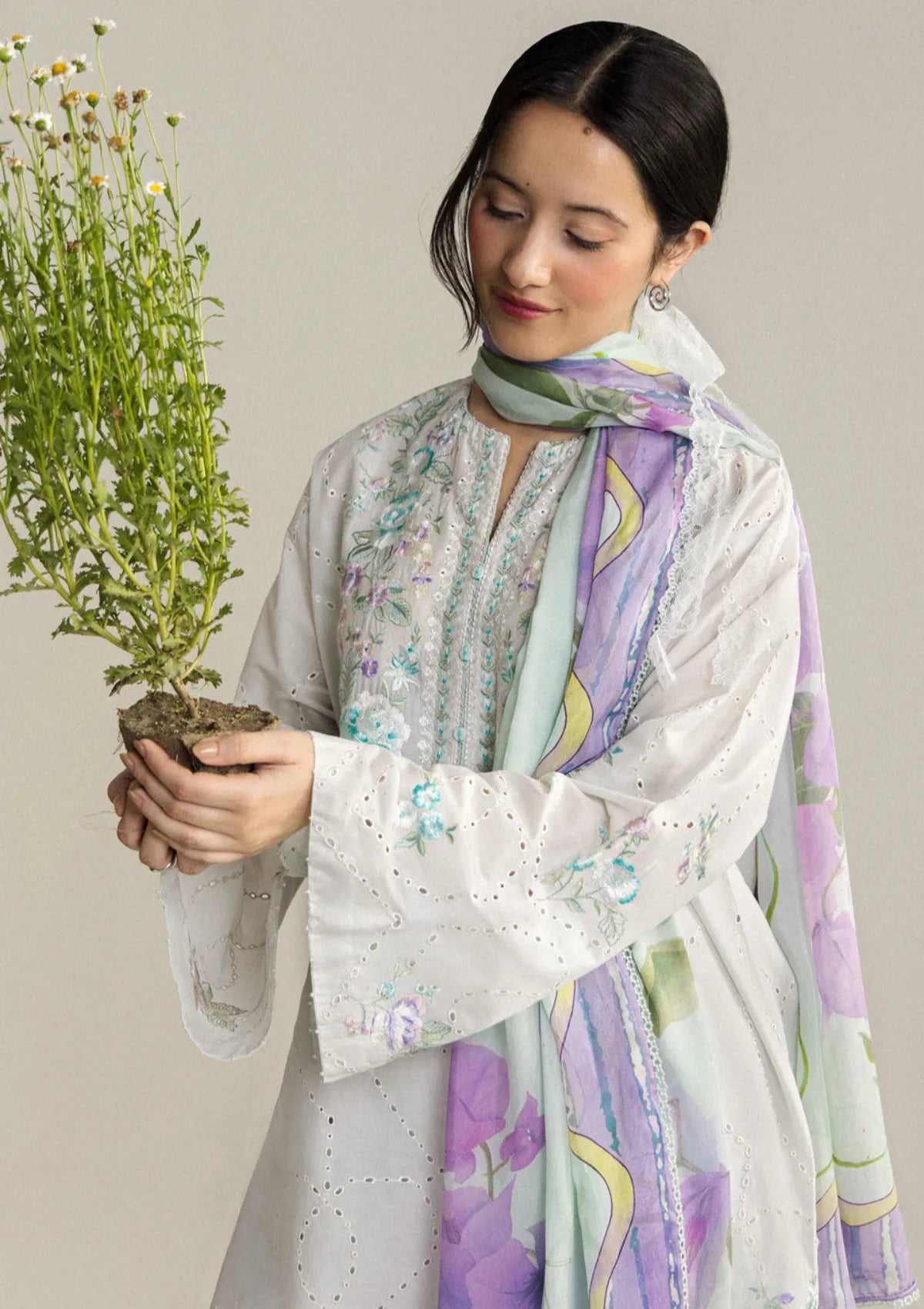 Coco By Zara Shahjahan Edit'2 Lawn'26 D-02A Lune