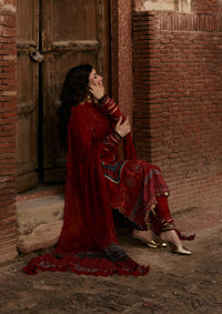 Kahf Prints Lawn'26 KPS-1A SURKH NOOR