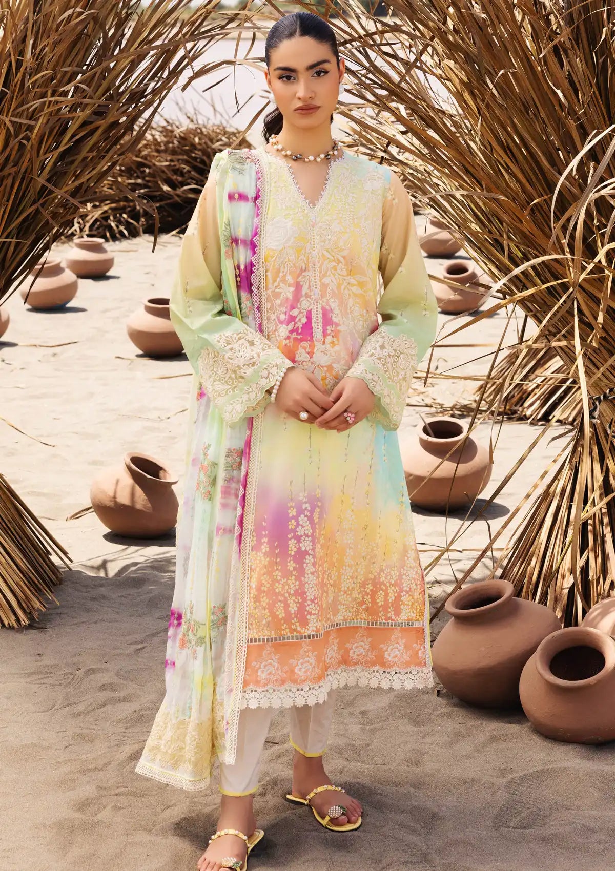 Muscari Premium Emb Lawn'24 MPEC-2026 - Mohsin Saeed Fabrics