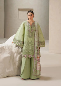 Elaf E-Craft Chikankari Lawn'26 EHC-6A BASIL