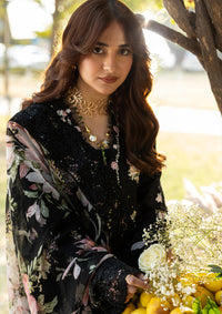 Elaf Luxury Lawn'26 ELY-2B MIDNIGHT BLOSSOM