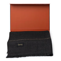 Lux Woolen Premier Shawl By Dynasty - Charcoal