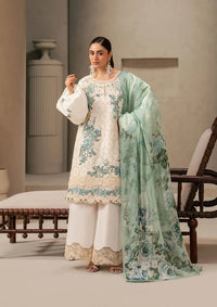 Elaf E-Craft Chikankari Lawn'26 EHC-1A VANILLA