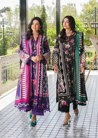 Elaf Prints Lawn Collection'24 EEP-02A-Dark Floral