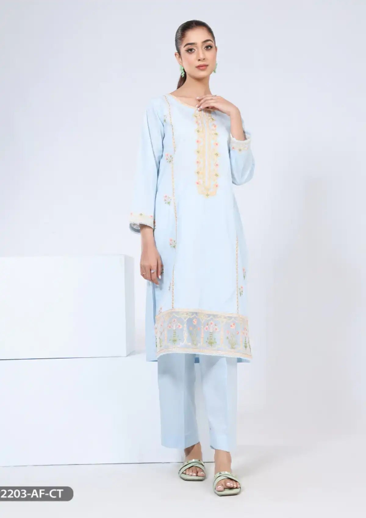 ShaPosh Casual Pret (K2P2203-AF-R.CT) - Mohsin Saeed Fabrics