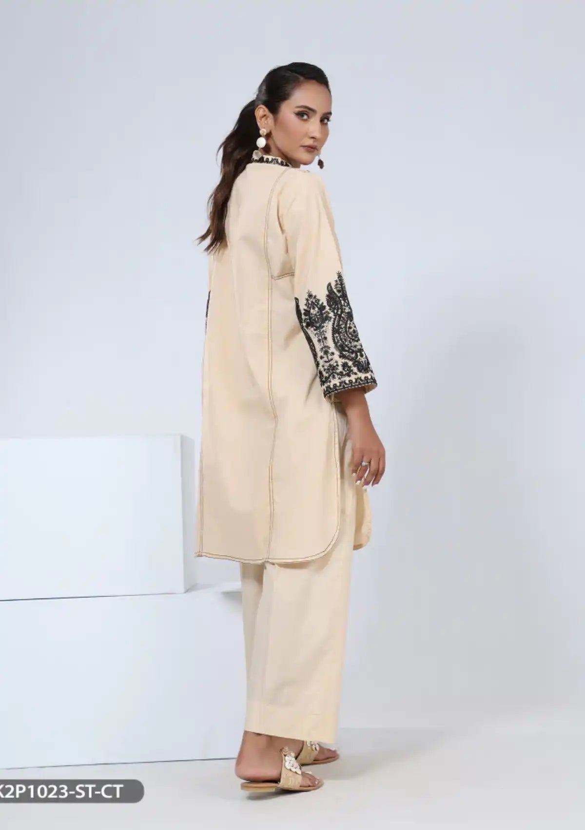 ShaPosh Casual Pret (K2P1023-ST-R.CT) - Mohsin Saeed Fabrics