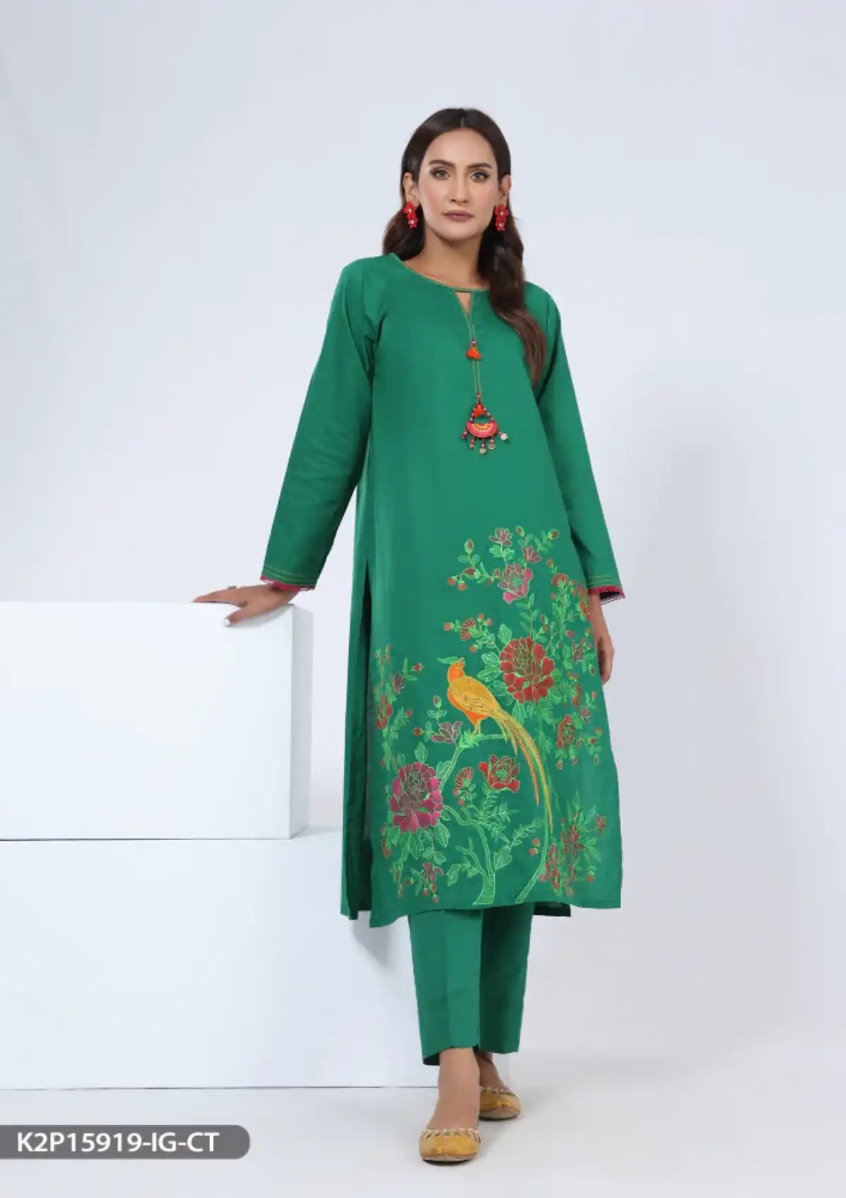 ShaPosh Casual Pret (K2P15919-IG-R.CT) - Mohsin Saeed Fabrics