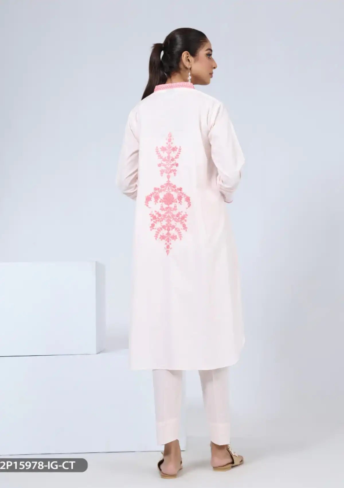 ShaPosh Casual Pret (K2P15978-IG-S.LWN) - Mohsin Saeed Fabrics