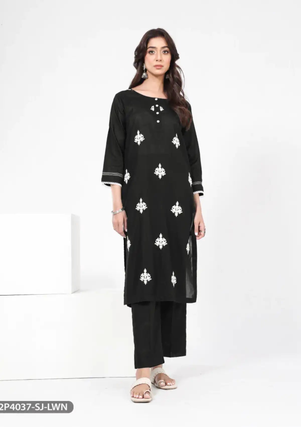 ShaPosh Casual Pret (K2P4037-SJ-LWN) - Mohsin Saeed Fabrics