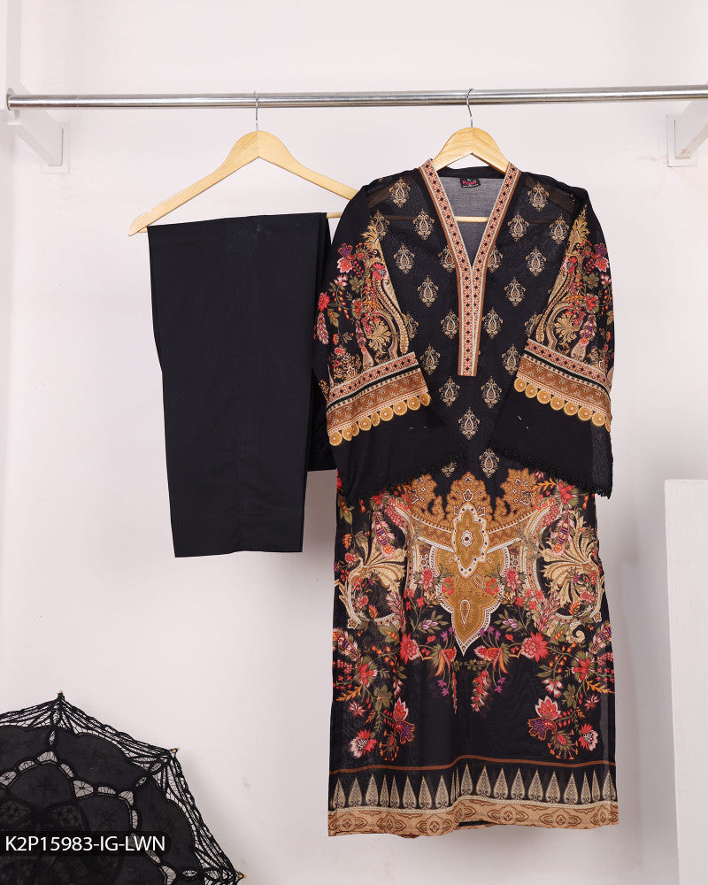 ShaPosh Casual Pret (K2P15983-IG-LWN) - Mohsin Saeed Fabrics