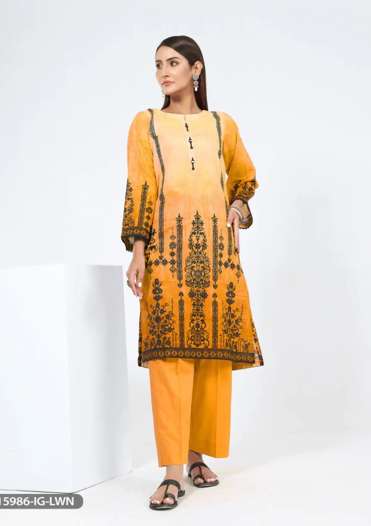 ShaPosh Casual Pret (K2P15986-IG-LWN) - Mohsin Saeed Fabrics