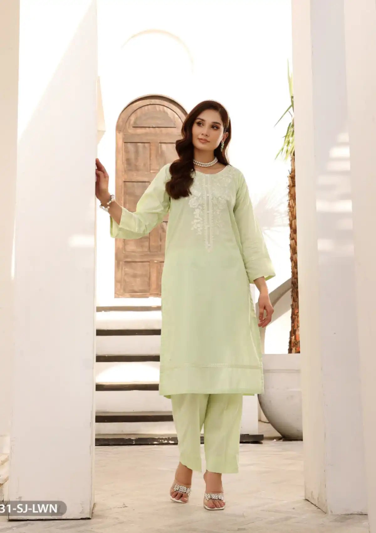 ShaPosh Casual Pret (K2P4031-SJ-LWN) - Mohsin Saeed Fabrics