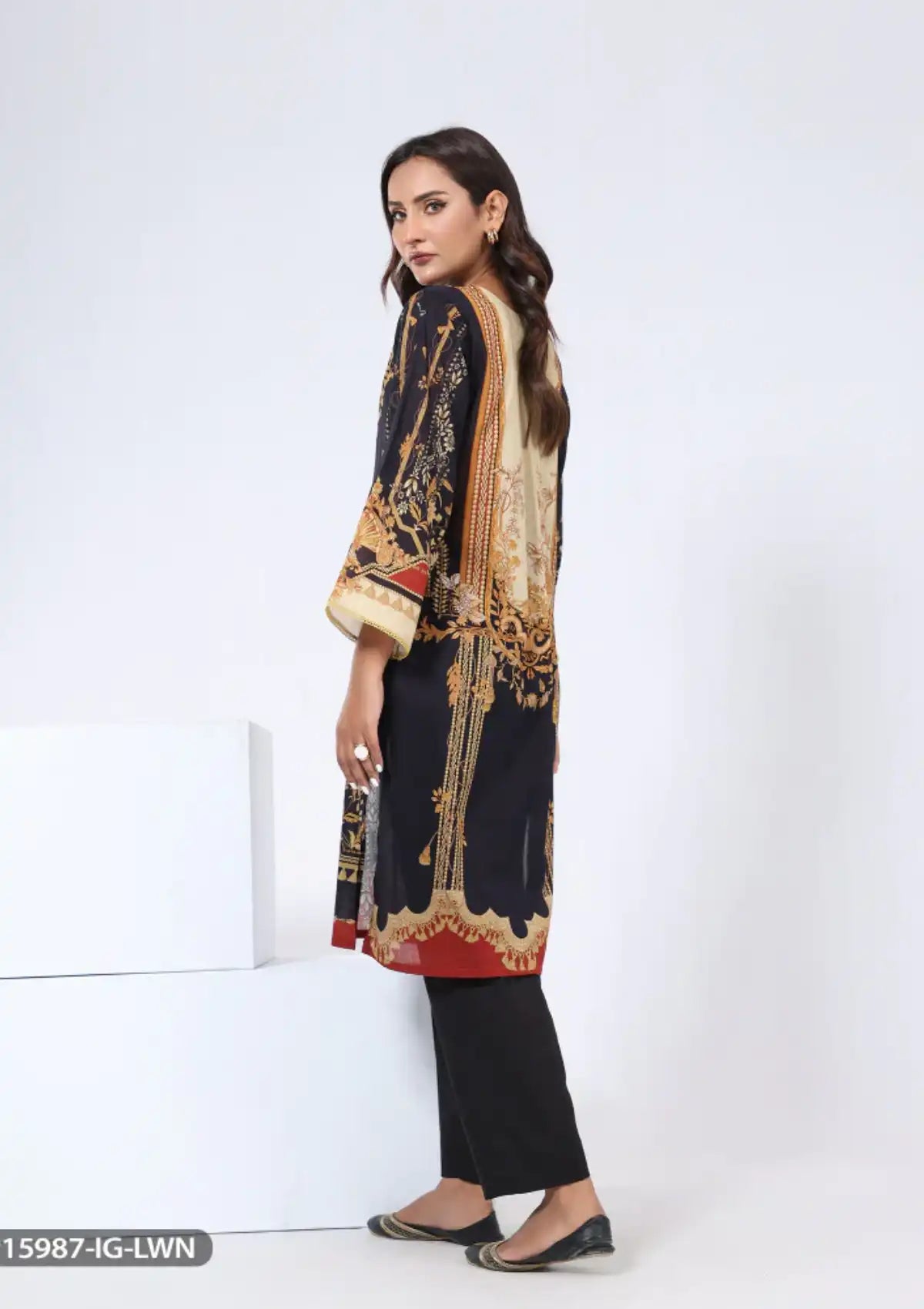 ShaPosh Casual Pret (K2P15987-IG-LWN) - Mohsin Saeed Fabrics