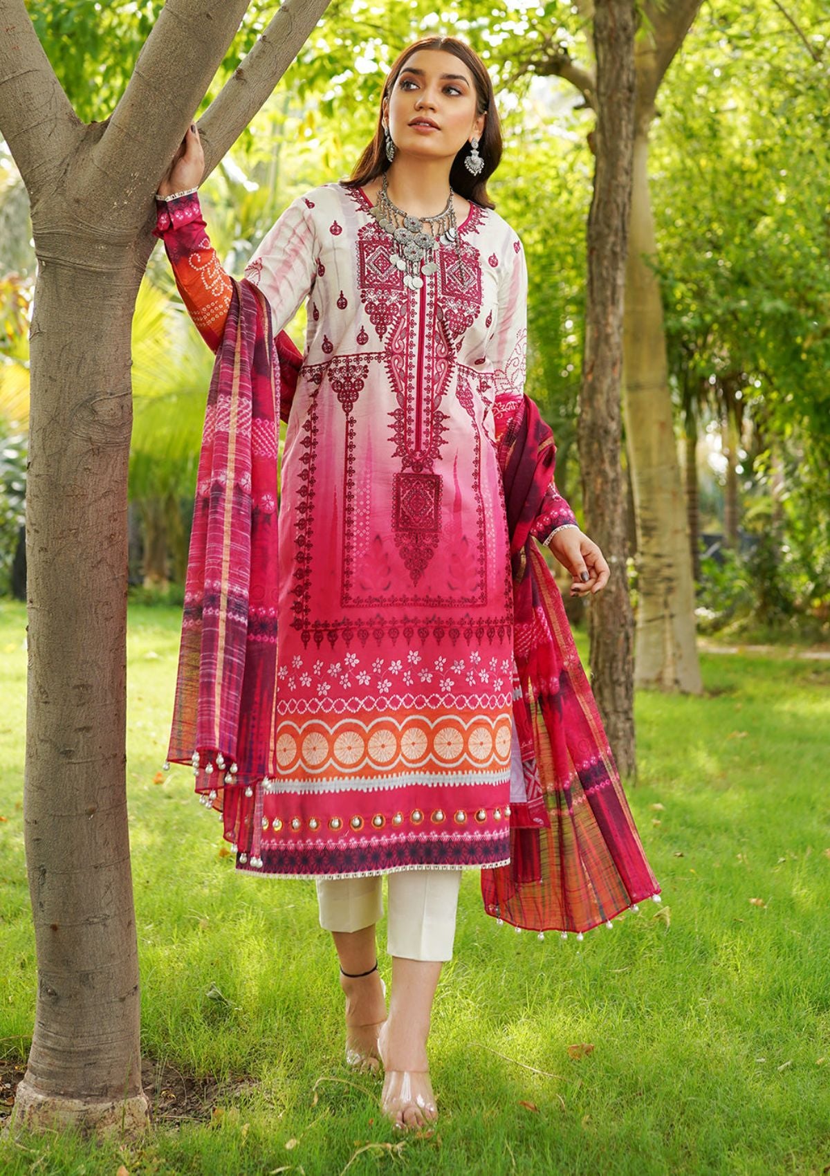 Bin Ilyas Maya Lawn Vol-06'23 D-2021 B - Mohsin Saeed Fabrics