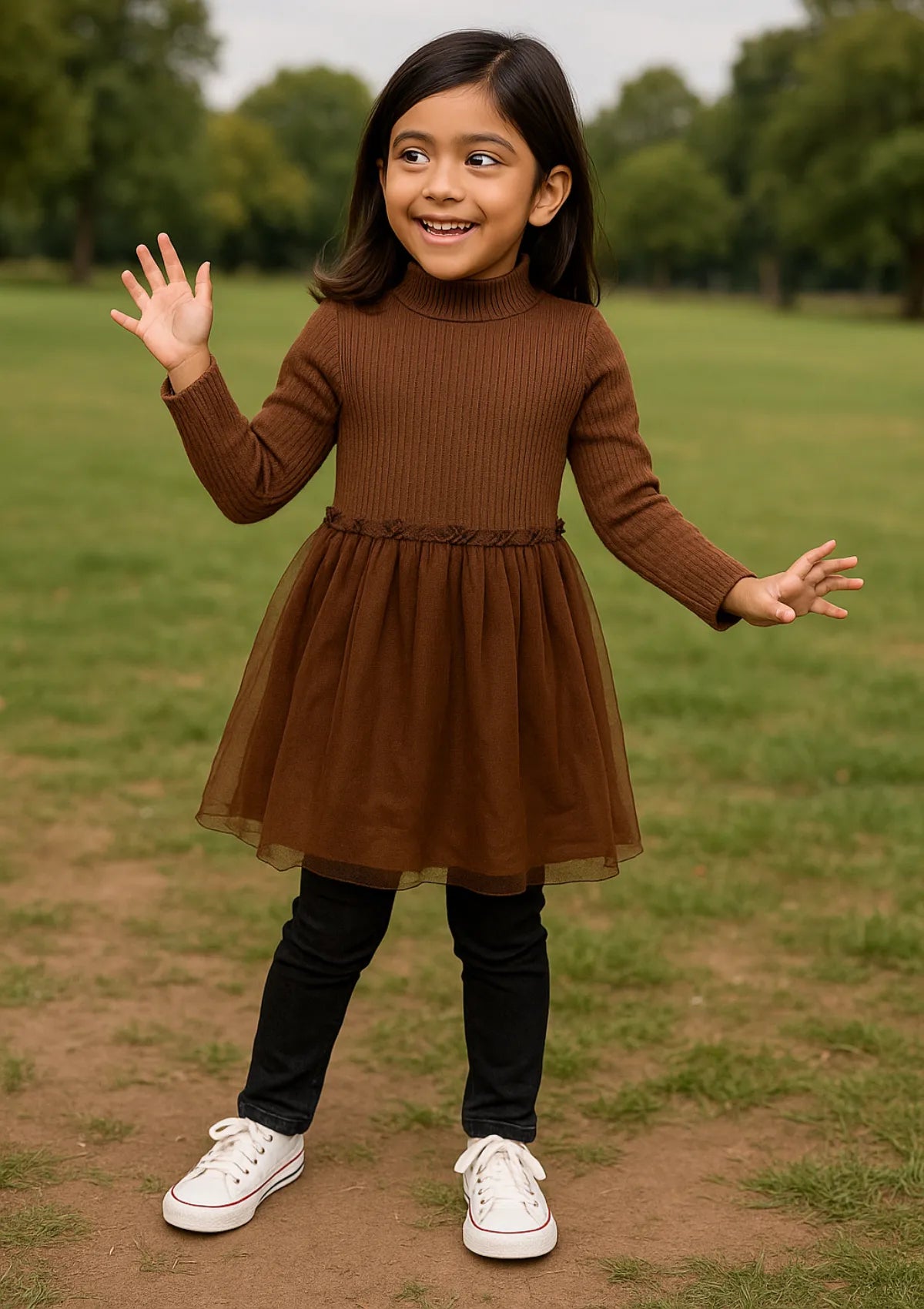 mohsin-saeed-fabrics-affordable-luxury-outfits-for-daily-formal-and-wedding-wear-This-product-is-from-baby-frock-brown-is-available-on-Mohsin-saeed-fabrics-website.