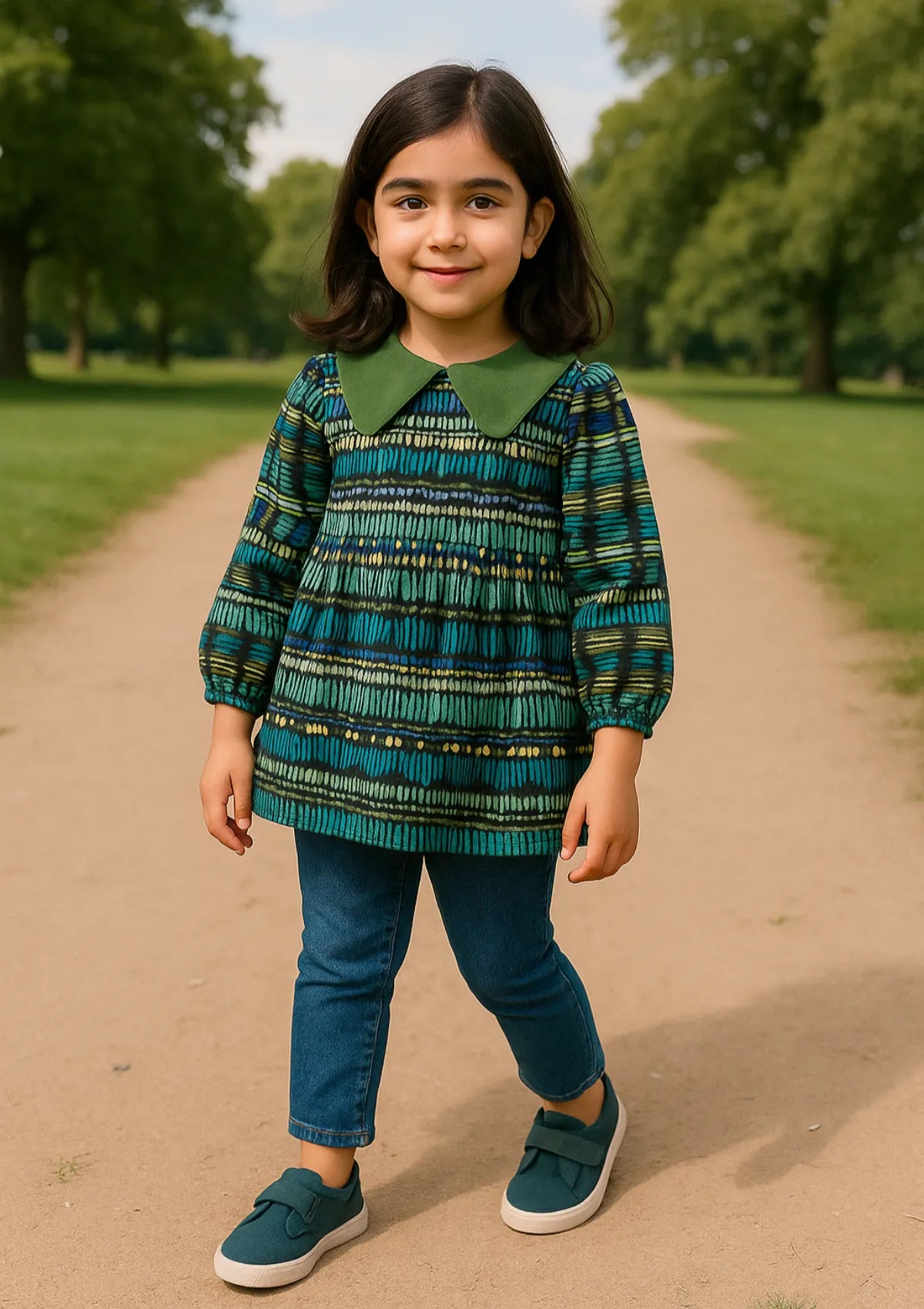 mohsin-saeed-fabrics-affordable-luxury-outfits-for-daily-formal-and-wedding-wear-This-product-is-from-baby-shirt-multi-green-is-available-on-Mohsin-saeed-fabrics-website.