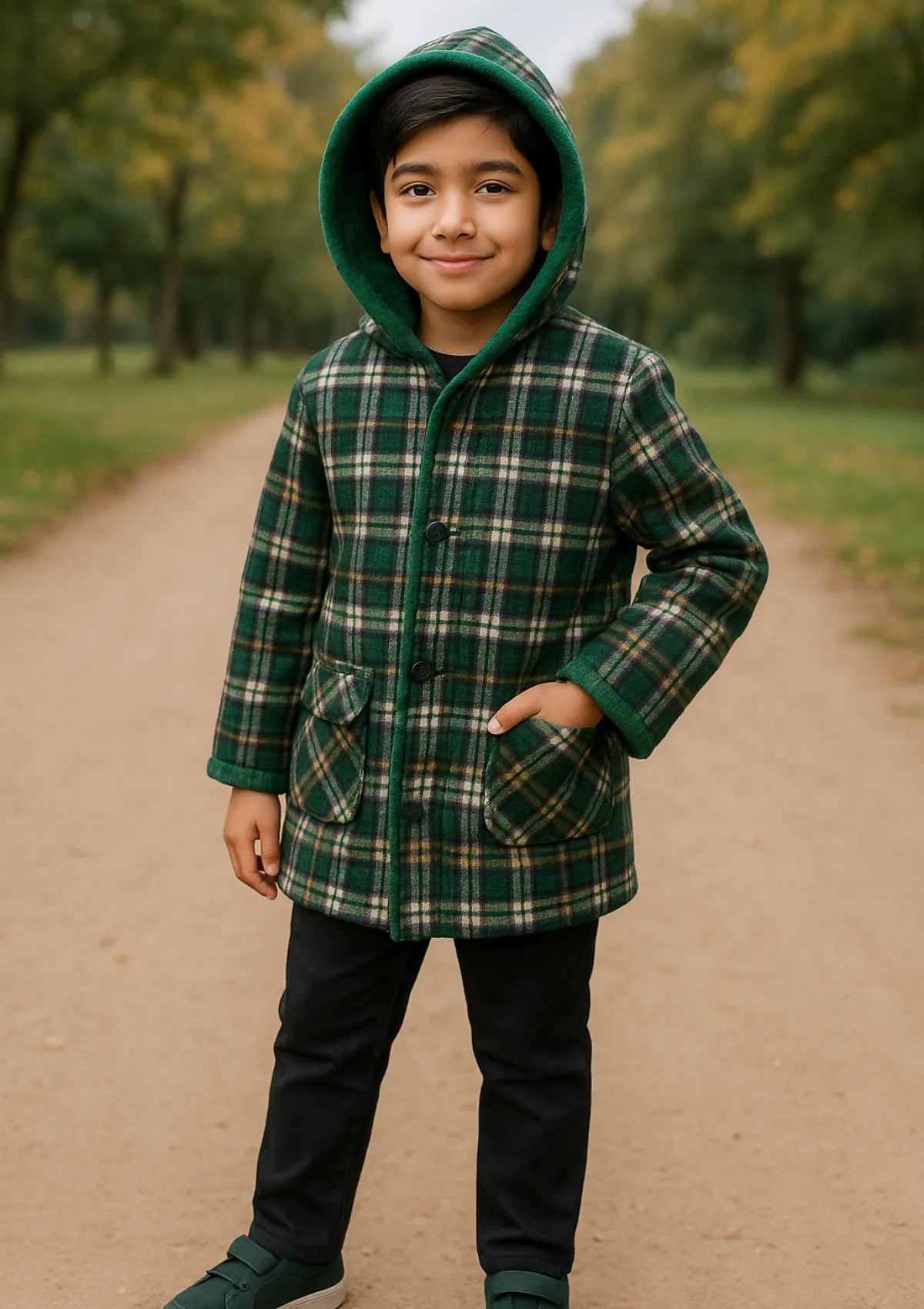 mohsin-saeed-fabrics-designer-daily-wear-formal-and-wedding-suits-within-budget-This-product-is-from-baba-coat-green-black-is-available-on-Mohsin-saeed-fabrics-website.