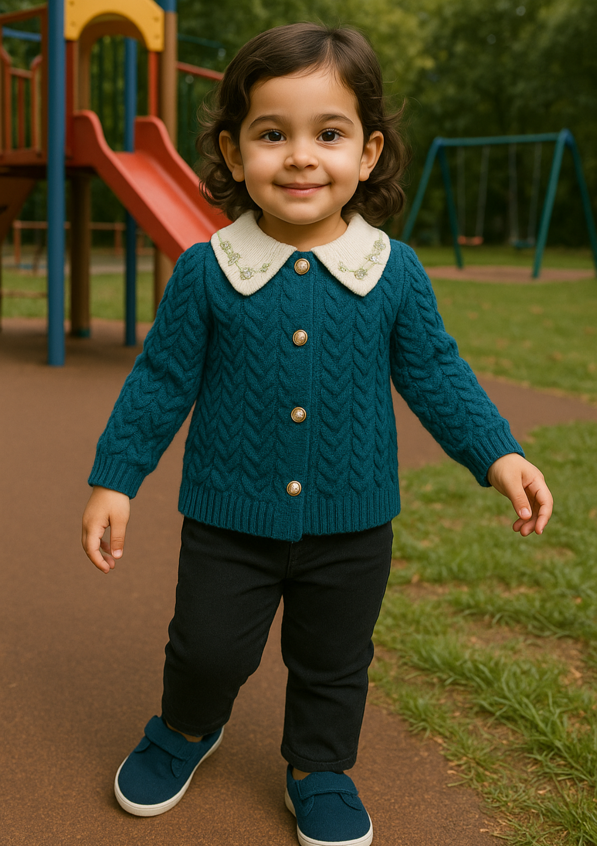 mohsin-saeed-fabrics-luxury-fashion-collection-daily-wear-wedding-and-formal-in-budget-This-product-is-from-girls-wool-button-down-sweater-in-blue-is-available-on-Mohsin-saeed-fabrics-website.