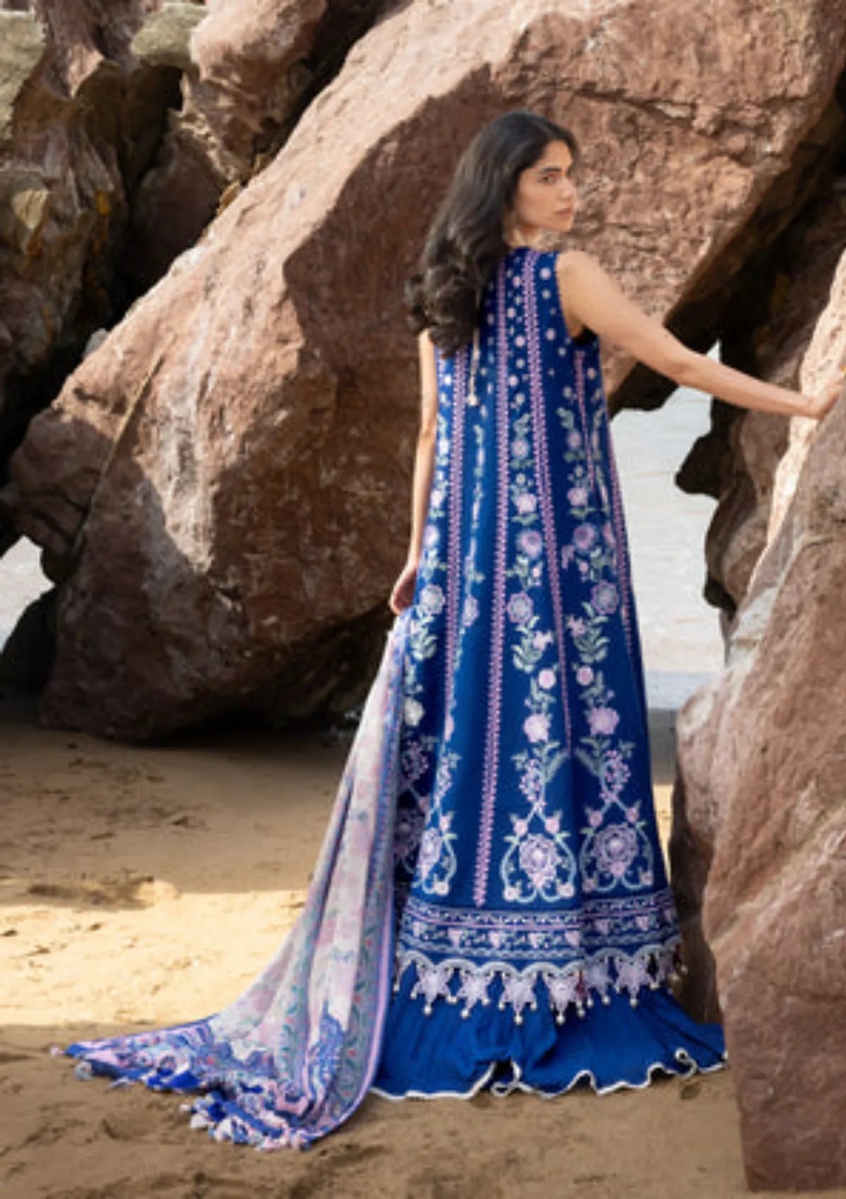 Sadaf Fawad Khan Siraa lawn'26 -Neel