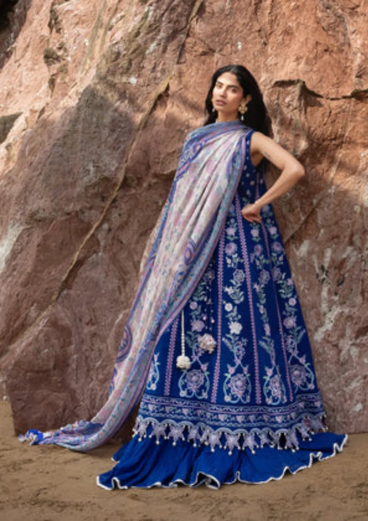 Sadaf Fawad Khan Siraa lawn'26 -Neel