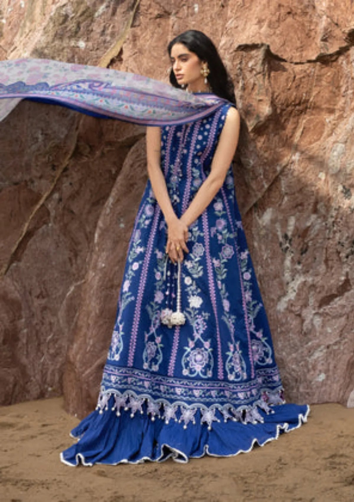 Sadaf Fawad Khan Siraa lawn'26 -Neel