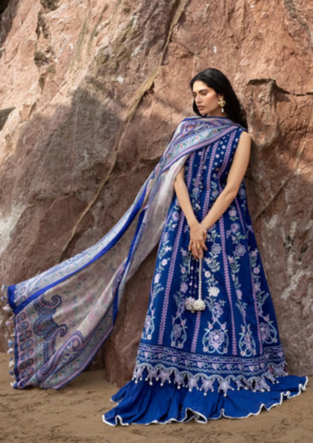 Sadaf Fawad Khan Siraa lawn'26 -Neel