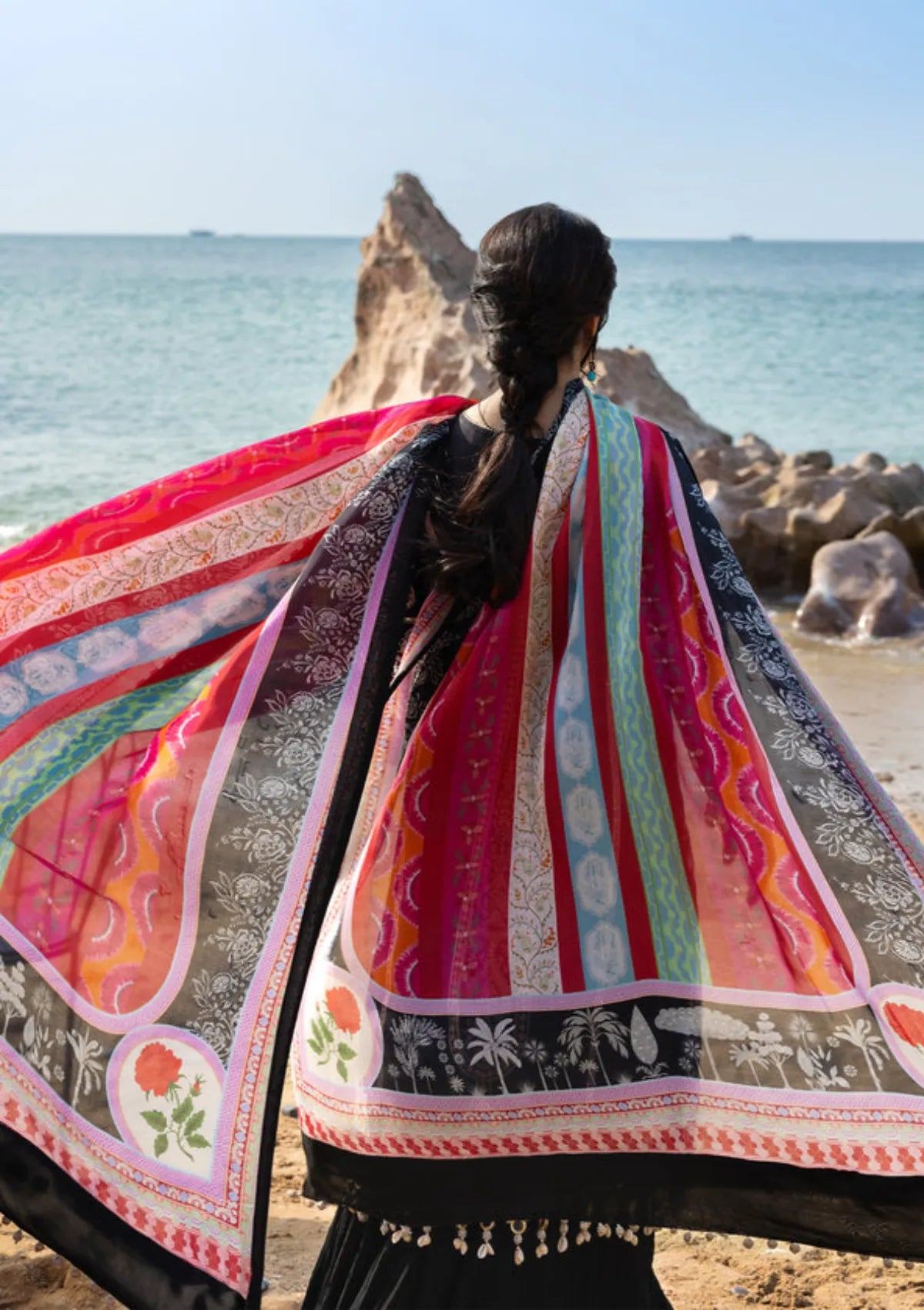 Sadaf Fawad Khan Siraa lawn'26 -Kohl